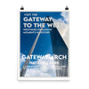 Gateway Arch National Park Poster - WPA Style