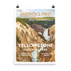 Yellowstone National Park Poster - WPA Style