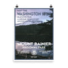 Mount Rainier National Park Poster - WPA Style
