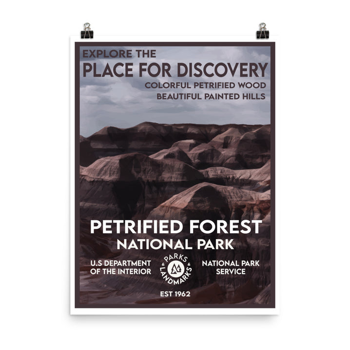 Petrified Forest National Park Poster - WPA Style