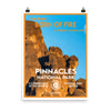 Pinnacles Forest National Park Poster - WPA Style