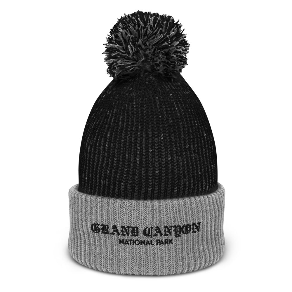 Grand Canyon “Park Ages” Speckled Embroidered Pom Beanie