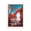 Arches National Park Post Card - Windows - WPA Style
