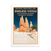 Bryce Canyon National Park Poster Post Card - WPA Style
