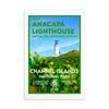 Channel Islands National Park Post Card - Light House - WPA Style