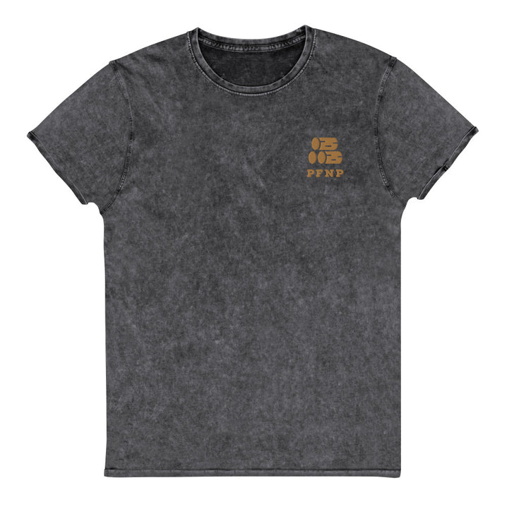 PFNP Happy Petrified Wood Shirt - Petrified Forest National Park Embroidered Vintage Denim Shirt