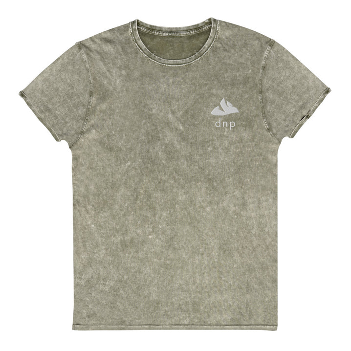 DNP Happy Mountain Shirt - Denali National Park Embroidered Vintage Denim Shirt
