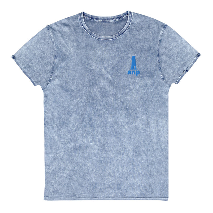 ANP Happy Lighthouse Shirt - Acadia National Park Embroidered Vintage Denim Shirt