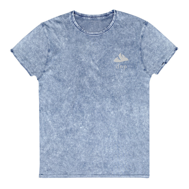 DNP Happy Mountain Shirt - Denali National Park Embroidered Vintage Denim Shirt