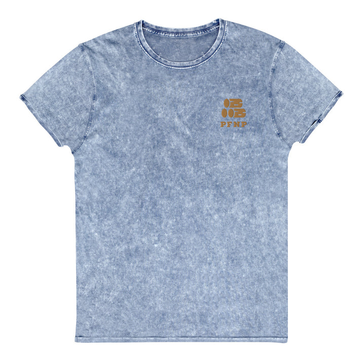 PFNP Happy Petrified Wood Shirt - Petrified Forest National Park Embroidered Vintage Denim Shirt