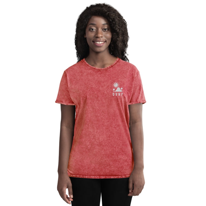 DVNP Happy Desert Valley Shirt - Death Valley National Park Embroidered Vintage Denim Shirt