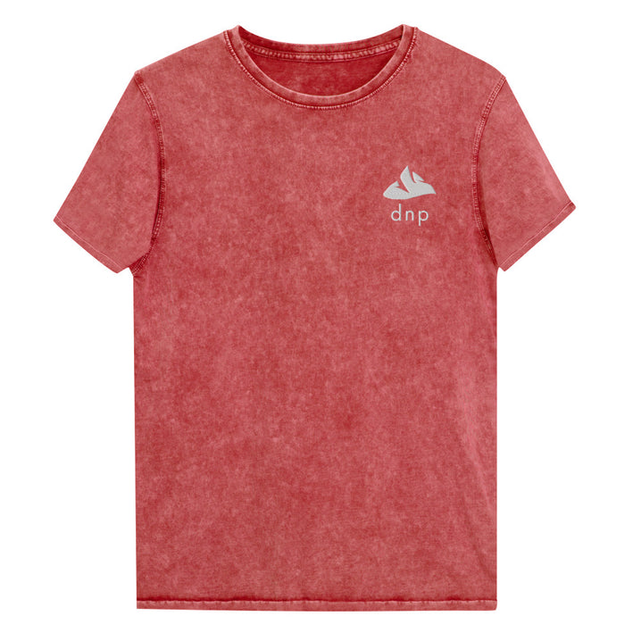 DNP Happy Mountain Shirt - Denali National Park Embroidered Vintage Denim Shirt