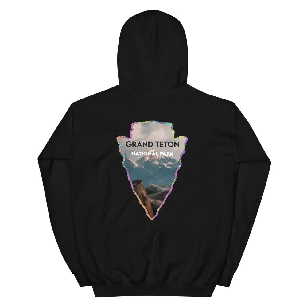 Grand Teton National Park Men's Hoodie - Established Line