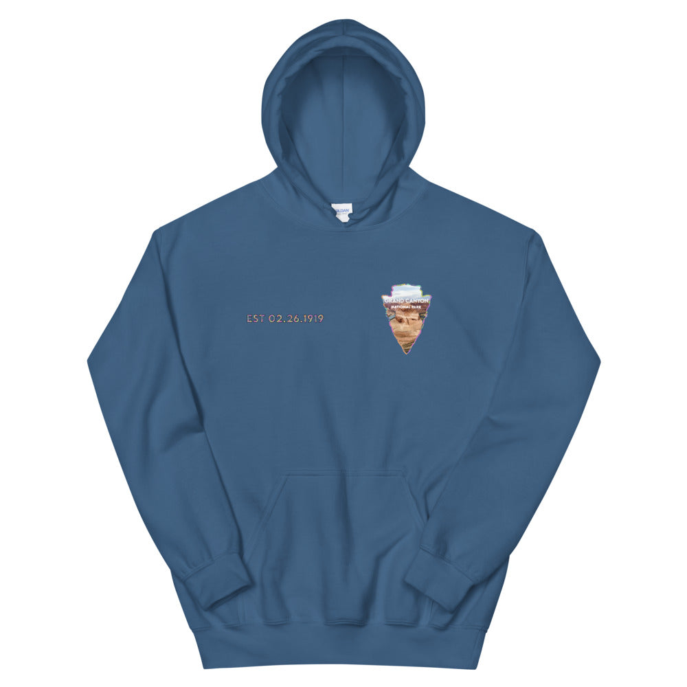 Grand Canyon National Park Men's Hoodie - Established Line