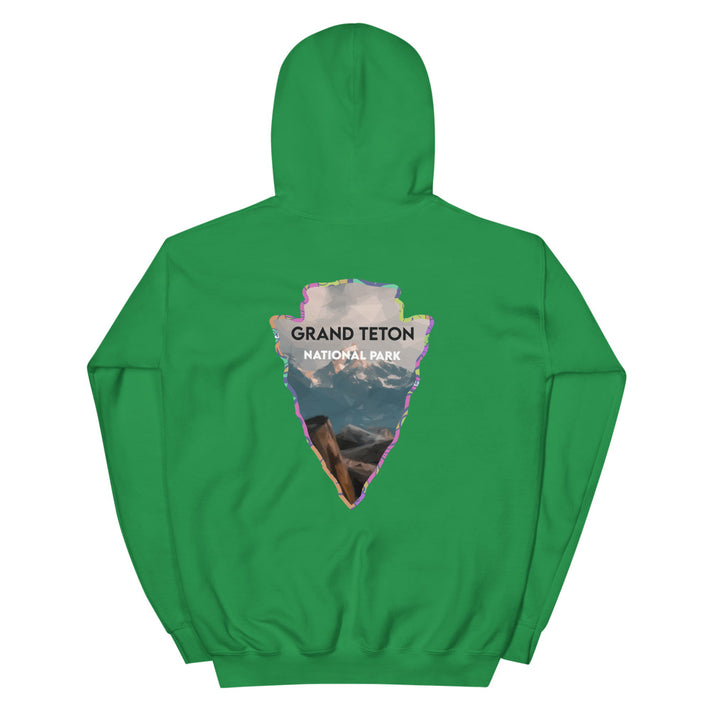 Grand Teton National Park Men's Hoodie - Established Line