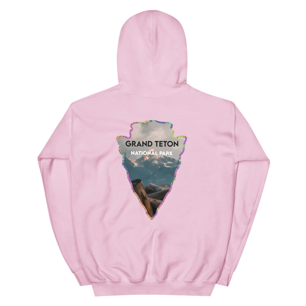 Grand Teton National Park Men's Hoodie - Established Line