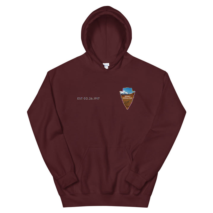 Denali National Park Men's Hoodie - Established Line