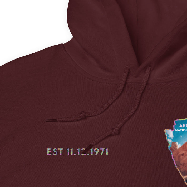 Arches National Park Men's Hoodie - Established Line