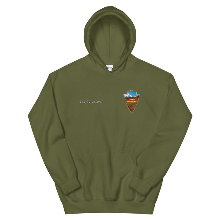 Denali National Park Men's Hoodie - Established Line