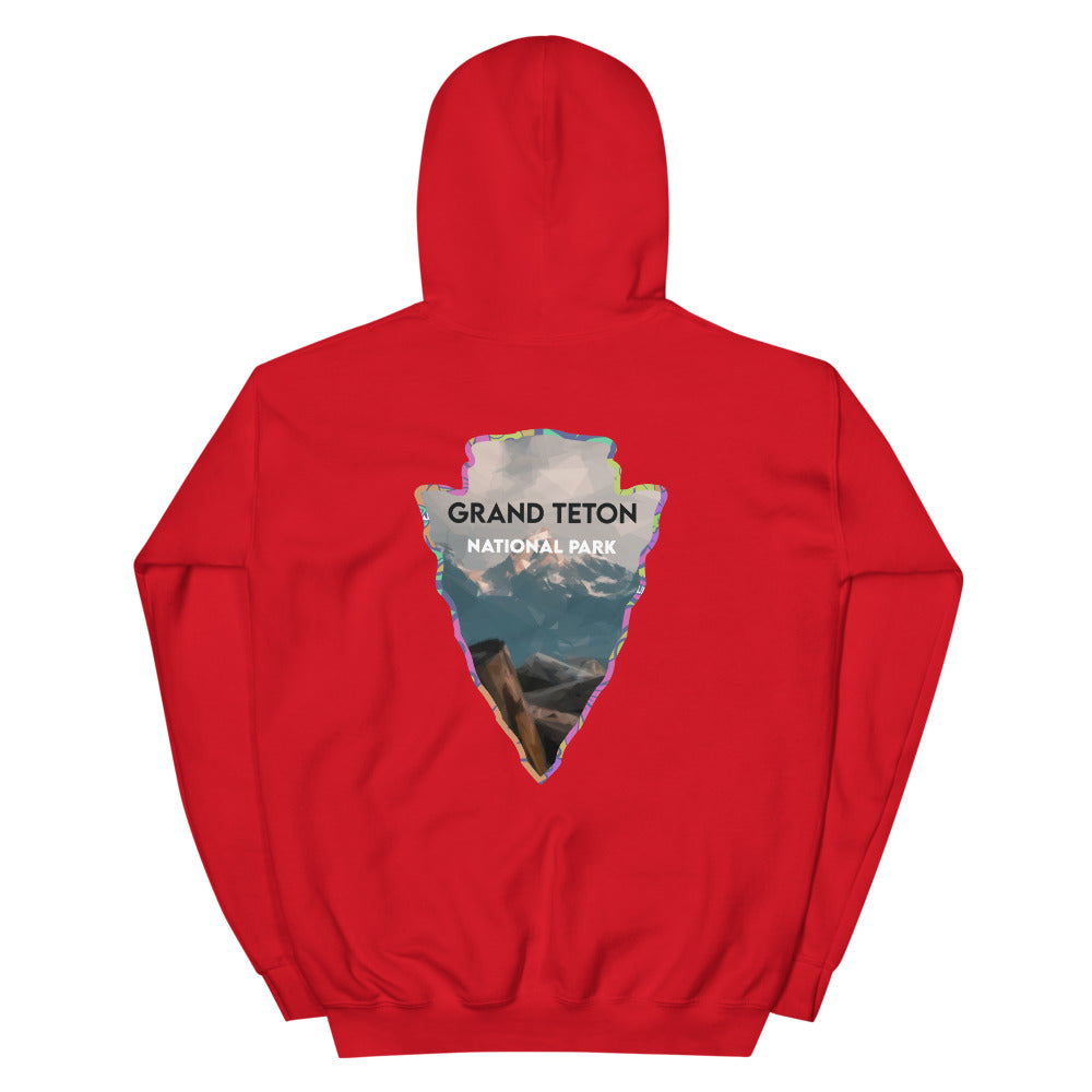 Grand Teton National Park Men's Hoodie - Established Line