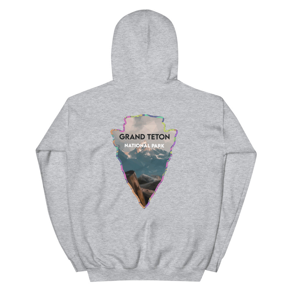 Grand Teton National Park Men's Hoodie - Established Line