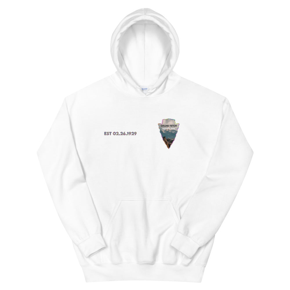 Grand Teton National Park Men's Hoodie - Established Line