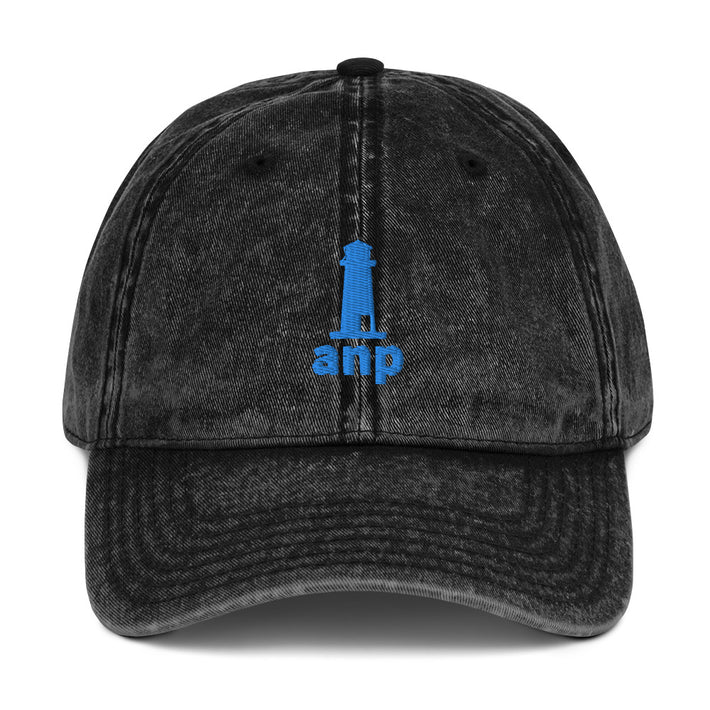 ANP Happy Lighthouse Dad Hat - Acadia National Park Embroidered Vintage Cap