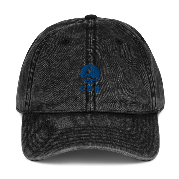 CNP Happy Blue Heron Dad Hat - Congaree National Park Embroidered Vintage Cap
