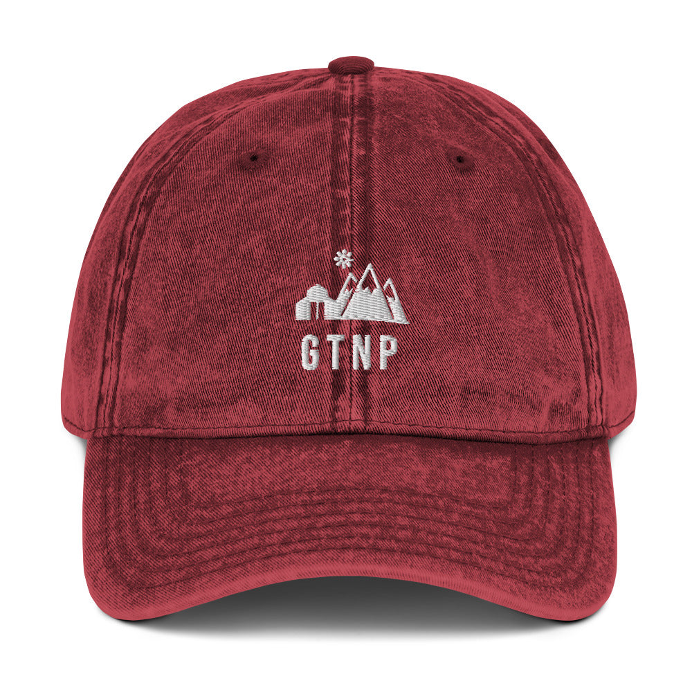 GTNP Happy Barn Dad Hat - Grand Teton National Park Embroidered Vintage Cap
