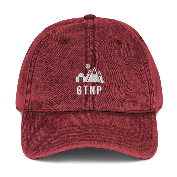 GTNP Happy Barn Dad Hat - Grand Teton National Park Embroidered Vintage Cap