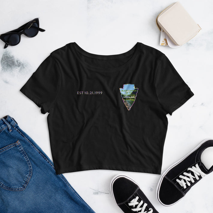 Black Canyon of the Gunnison National Park Crop Tee Women’s - Established Line