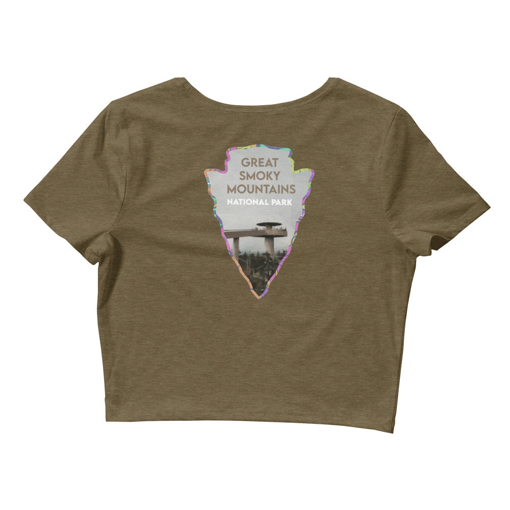 Great Smoky Mountains National Park Crop Tee Women’s - Established Line