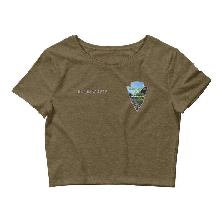 Black Canyon of the Gunnison National Park Crop Tee Women’s - Established Line