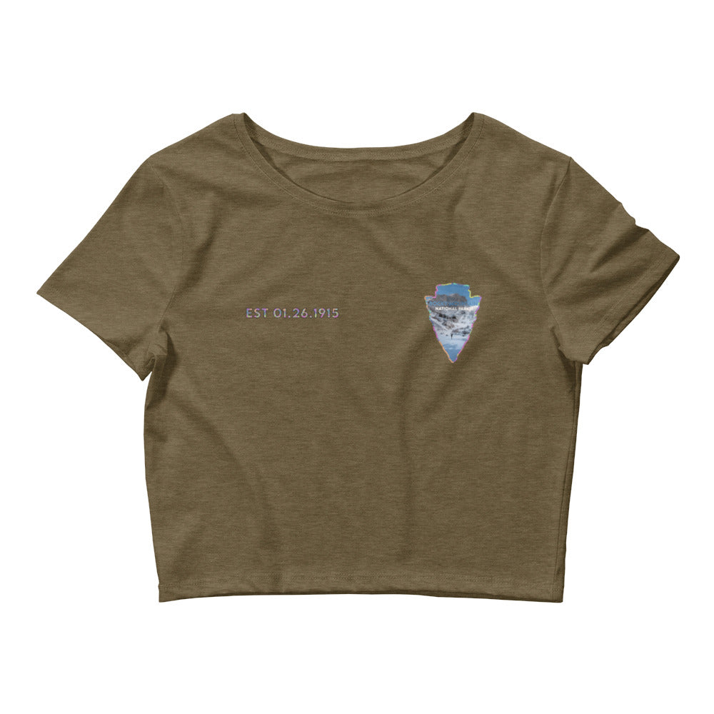 Rocky Mountain National Park Crop Tee Women’s - Established Line