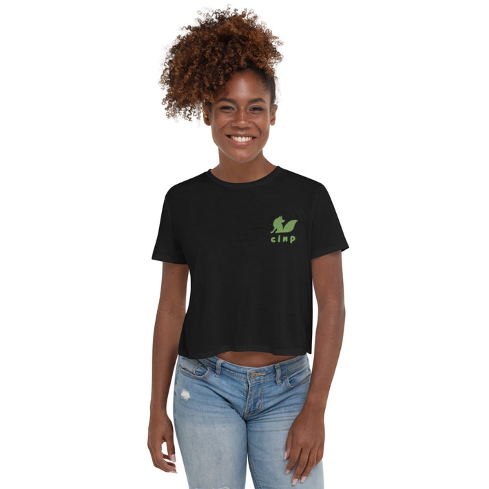 CINP Island Fox Crop Top - Channel Islands National Park Embroidered Flowy Crop Top