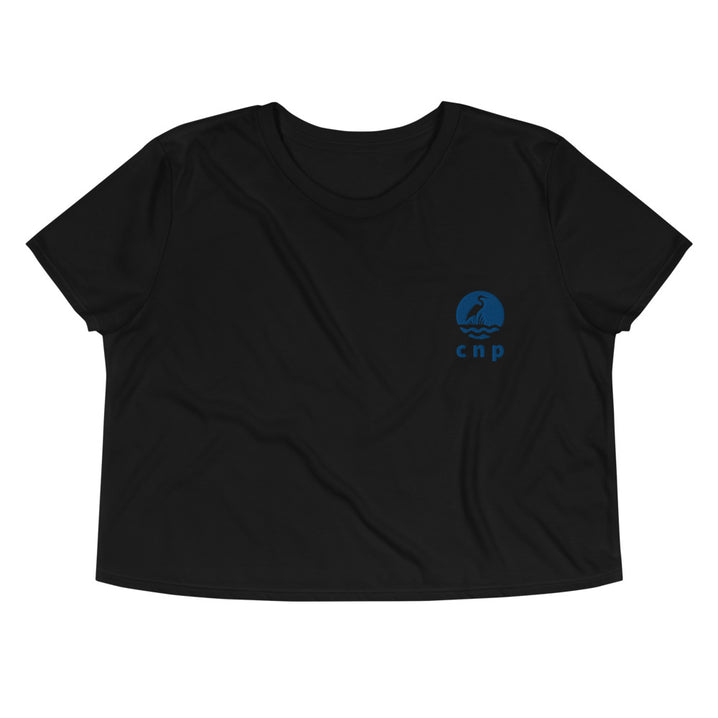 CNP Happy Blue Heron Crop Top - Congaree National Park Embroidered Crop Top