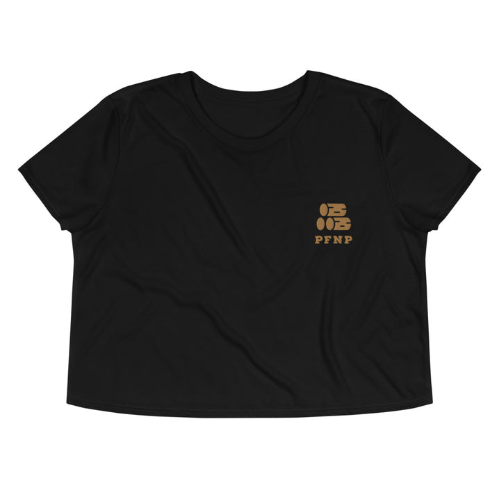 PFNP Happy Petrified Wood Crop Top - Petrified Forest National Park Embroidered Crop Top