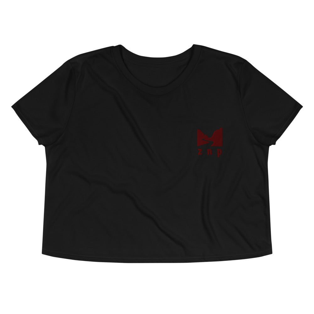 ZNP Happy Narrows Crop Top - Zion National Park Embroidered Crop Top