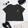 JTNP Happy Old Tree Crop Top - Joshua Tree National Park Embroidered Flowy Crop Top