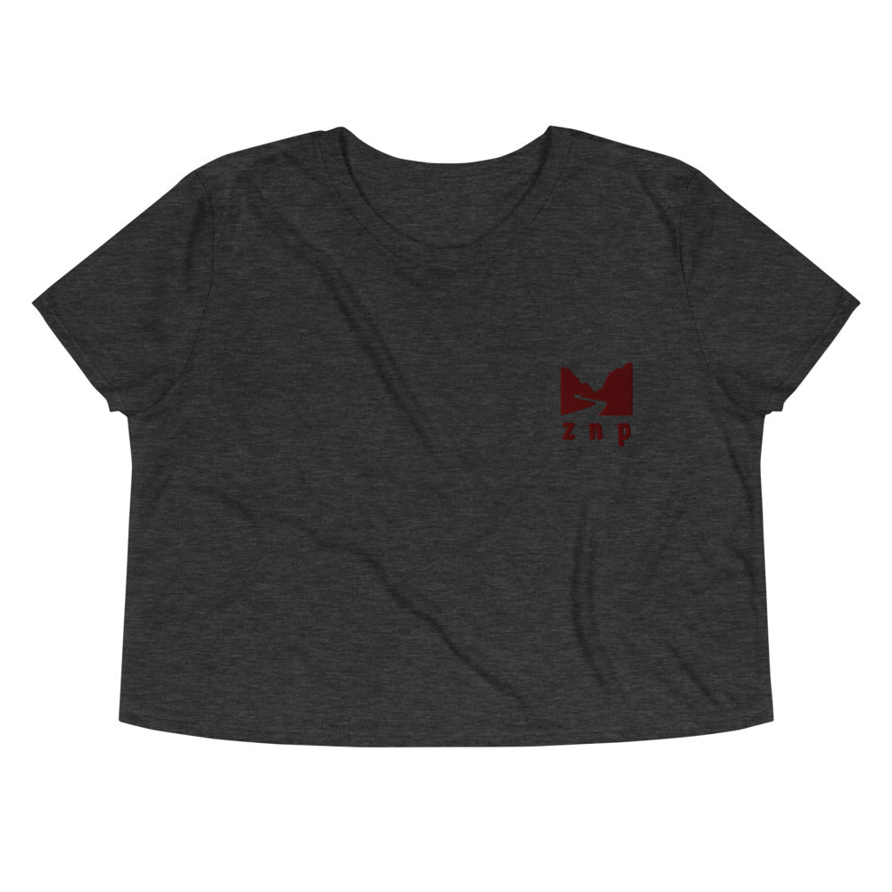 ZNP Happy Narrows Crop Top - Zion National Park Embroidered Crop Top