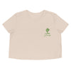 JTNP Happy Old Tree Crop Top - Joshua Tree National Park Embroidered Flowy Crop Top
