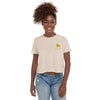 MCNP Happy Mammoth Crop Top - Mammoth Cave National Park Embroidered Flowy Crop Top