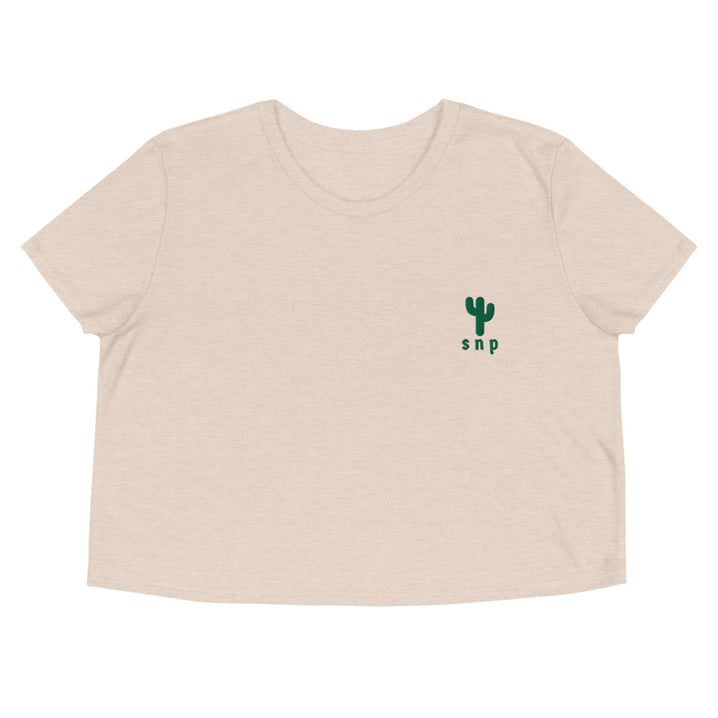SNP Happy Cactus - Saguaro National Park Embroidered Crop Top