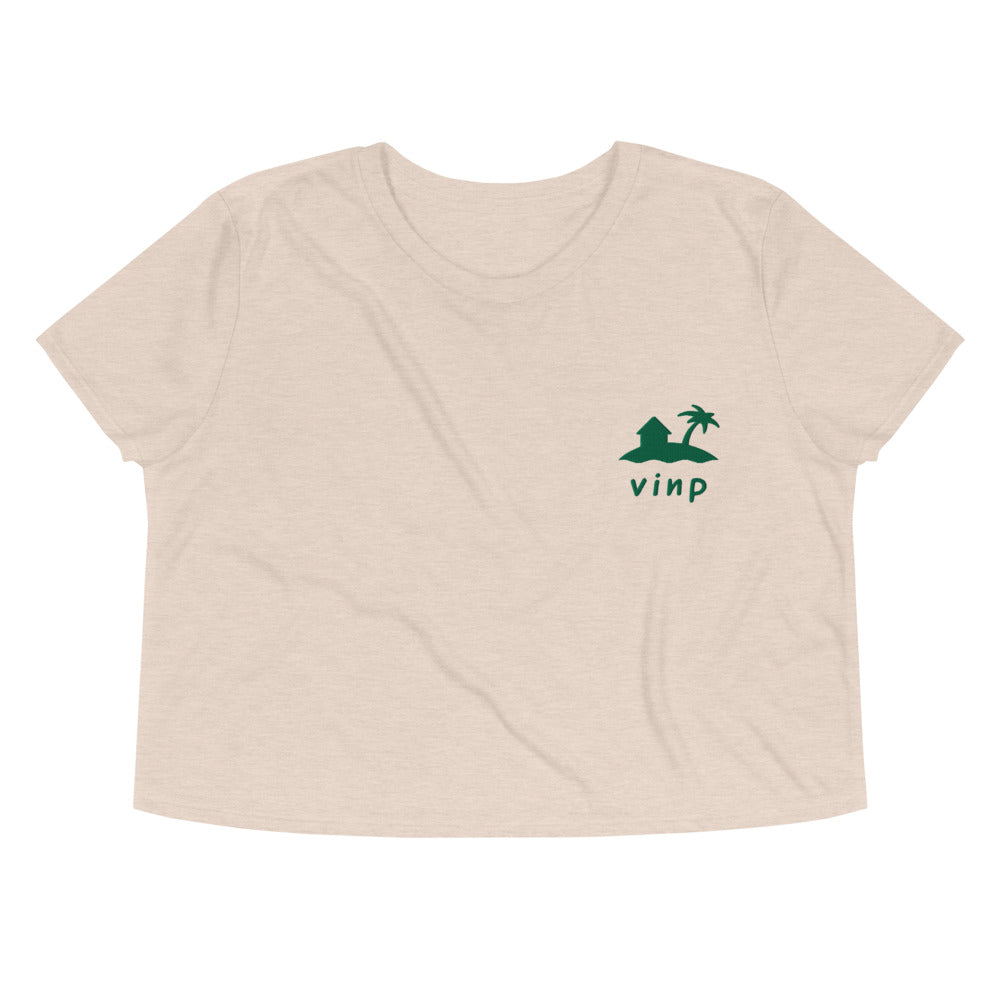 VINP Happy Island Crop Top - Virgin Islands National Park Embroidered Crop Top