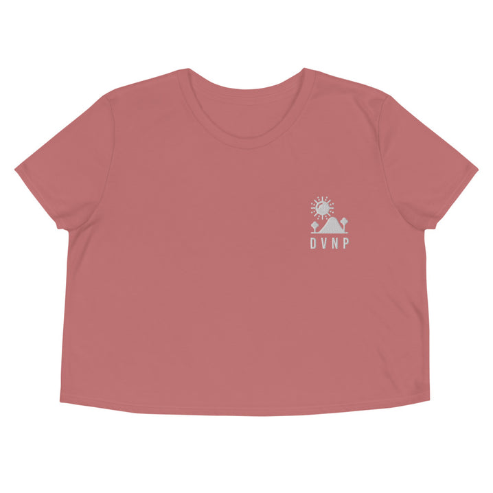DVNP Happy Desert Valley Crop Top - Death Valley National Park Embroidered Crop Top