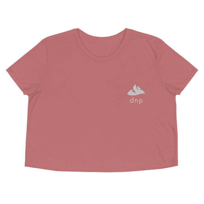 DNP Happy Mountain Crop Top - Denali National Park Embroidered Crop Top