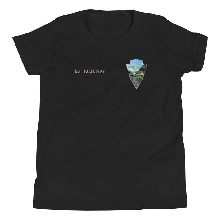 Black Canyon of the Gunnison National Park Kid's Shirt - Established Line