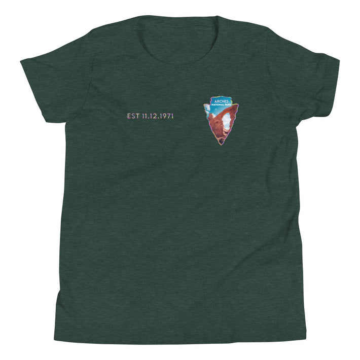 Arches National Park Kid's Shirt - Established Line