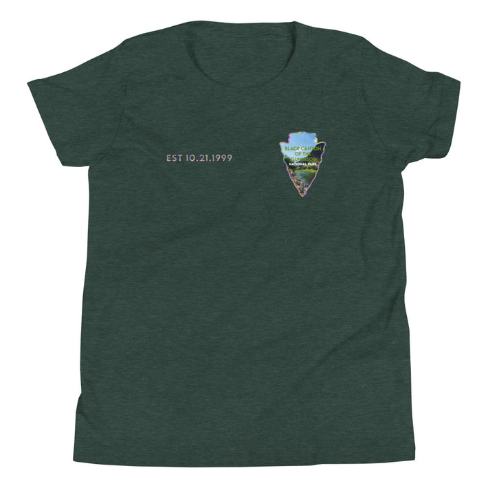 Black Canyon of the Gunnison National Park Kid's Shirt - Established Line