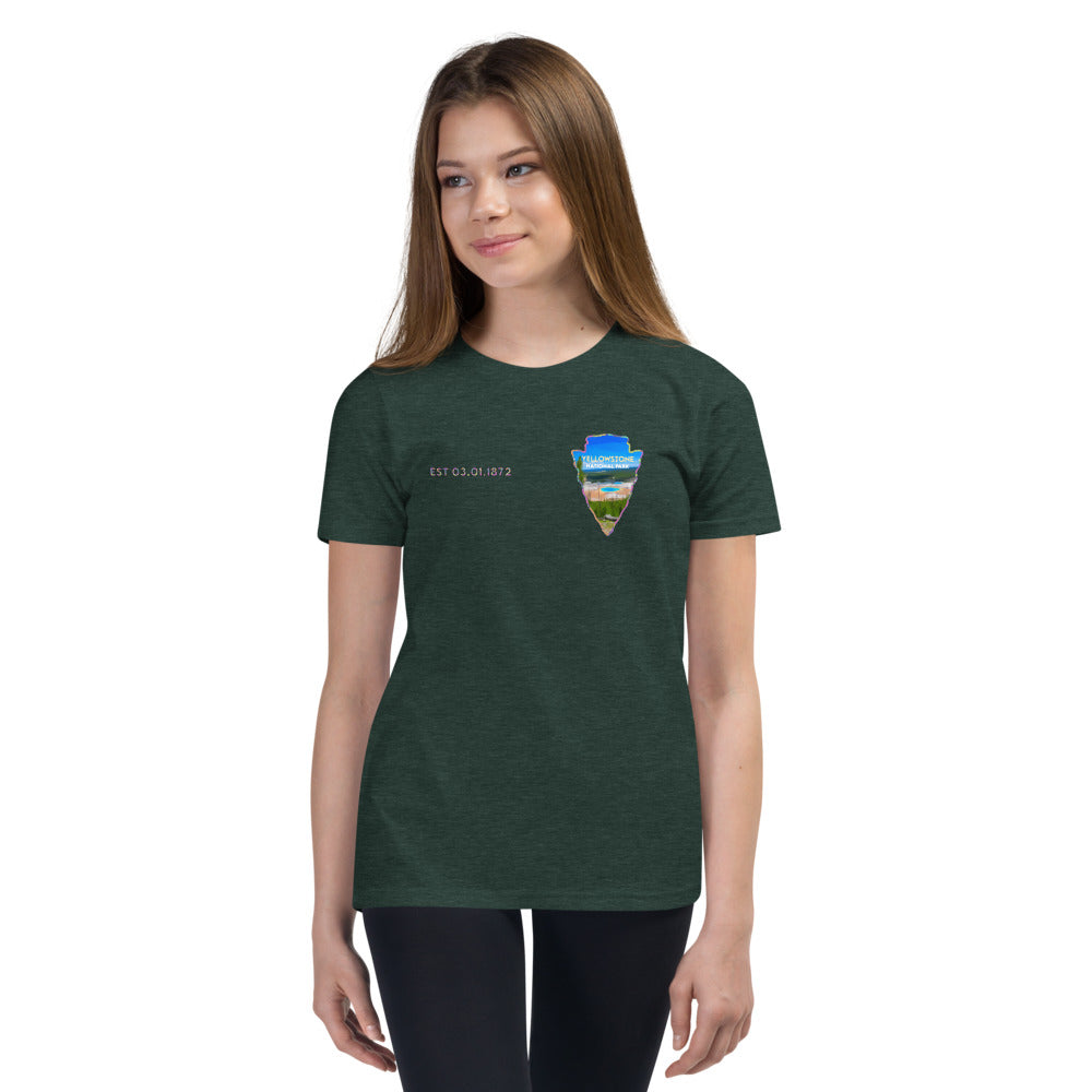Yellowstone National Park Kid's Shirt - Established Line